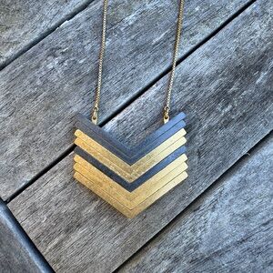 Madewell Mixed Metal Chevron Necklace
